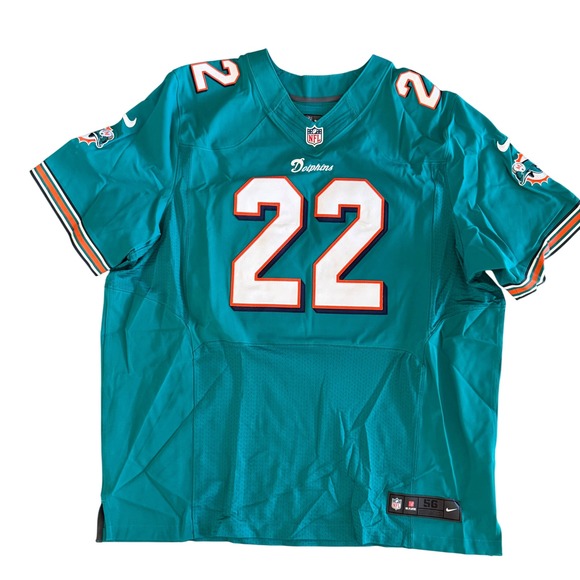 Nike Other - Nike NFL Jersey‎ Mens 3XL Miami Dolphins Reggie Bush 22 Aqua On Field 56